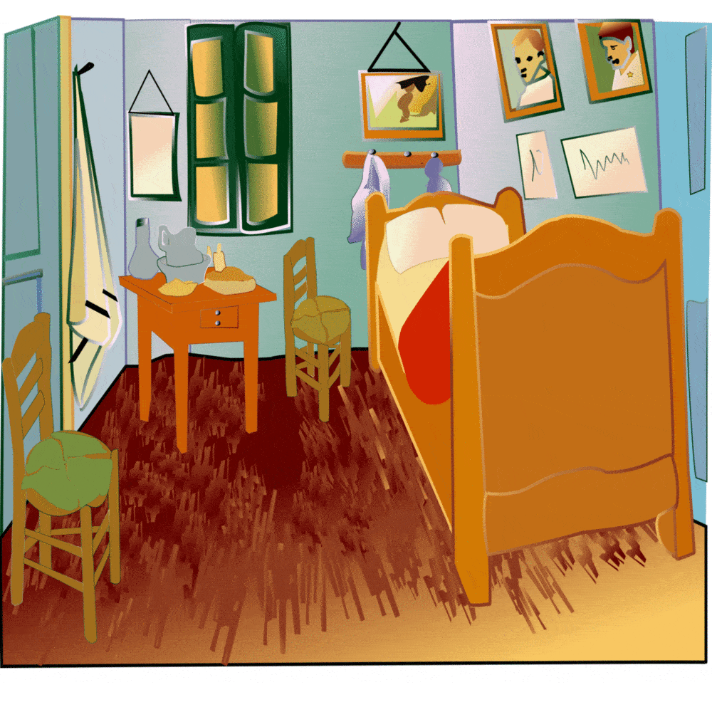 Van Gogh image animated